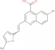 6-Bromo-2-[2-(5-methylfuran-2-yl)ethenyl]quinoline-4-carboxylic acid