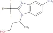 3-[5-Amino-2-(trifluoromethyl)-1H-1,3-benzodiazol-1-yl]butan-1-ol