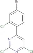 4-(4-Bromo-2-chlorophenyl)-2,6-dichloropyrimidine