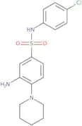 3-Amino-N-(4-chlorophenyl)-4-(piperidin-1-yl)benzene-1-sulfonamide