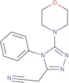 2-[5-(Morpholin-4-yl)-4-phenyl-4H-1,2,4-triazol-3-yl]acetonitrile