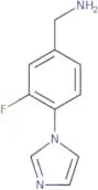 [3-Fluoro-4-(1H-imidazol-1-yl)phenyl]methanamine
