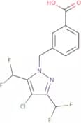 3-{[4-Chloro-3,5-bis(difluoromethyl)-1H-pyrazol-1-yl]methyl}benzoic acid