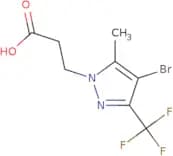 3-[4-Bromo-5-methyl-3-(trifluoromethyl)-1H-pyrazol-1-yl]propanoic acid