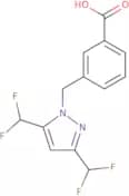 3-{[3,5-Bis(difluoromethyl)-1H-pyrazol-1-yl]methyl}benzoic acid