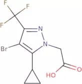 [4-Bromo-5-cyclopropyl-3-(trifluoromethyl)-1H-pyrazol-1-yl]acetic acid