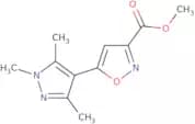 5-(1,3,5-Trimethyl-1 H -pyrazol-4-yl)-isoxazole-3-carboxylic acid methyl ester