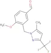 4-Methoxy-3-(5-methyl-3-trifluoromethyl-pyrazol-1-ylmethyl)-benzaldehyde