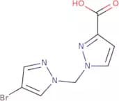 1-[(4-bromo-1H-pyrazol-1-yl)methyl]-1H-pyrazole-3-carboxylic acid