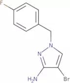 4-Bromo-1-[(4-fluorophenyl)methyl]-1H-pyrazol-3-amine