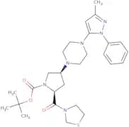 (2S,4S)-4-[4-(3-Methyl-1-phenyl-1H-pyrazol-5-yl)-1-piperazinyl]-2-(3-thiazolidinylcarbonyl)-1-pyrr…