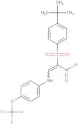 1-((4-(tert-butyl)phenyl)sulfonyl)-1-nitro-2-((4-(trifluoromethoxy)phenyl)amino)ethene