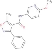 N-(6-methoxy(3-pyridyl))(5-methyl-3-phenylisoxazol-4-yl)formamide