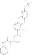 N-[(3S)-1-[3-Chloro-4-[2-chloro-4-(trifluoromethoxy)phenoxy]-2-pyridinyl]-3-piperidinyl]-N'-3-pyri…