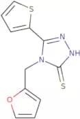 4-(Furan-2-ylmethyl)-5-(thiophen-2-yl)-4H-1,2,4-triazole-3-thiol