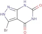 3-​Bromo- 1H-​pyrazolo[3,​4-​d]​pyrimidine-​4,​6(5H,​7H)​-​dione