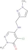 4-Chloro-2-methyl-5-(((1-methyl-1H-pyrazol-3-yl)methyl)amino)pyridazin-3(2H)-one