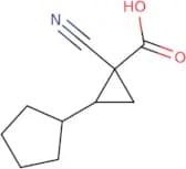 1-Cyano-2-cyclopentylcyclopropane-1-carboxylic acid