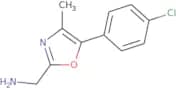 [5-(4-Chlorophenyl)-4-methyl-1,3-oxazol-2-yl]methanamine