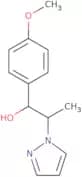 1-(4-Methoxyphenyl)-2-(1H-pyrazol-1-yl)propan-1-ol
