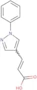 (2E)-3-(1-Phenyl-1H-pyrazol-4-yl)prop-2-enoic acid