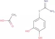 {Amino[(3,4-dihydroxyphenyl)sulfanyl]methylidene}azanium acetate