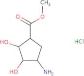 rac-Methyl (1R,2S,3R,4S)-4-amino-2,3-dihydroxycyclopentane-1-carboxylate hydrochloride