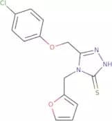 5-(4-Chlorophenoxymethyl)-4-(furan-2-ylmethyl)-4H-1,2,4-triazole-3-thiol