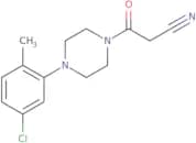 3-[4-(5-Chloro-2-methylphenyl)piperazin-1-yl]-3-oxopropanenitrile