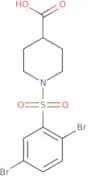 1-(2,5-Dibromobenzenesulfonyl)piperidine-4-carboxylic acid