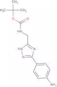 tert-Butyl N-{[3-(4-aminophenyl)-1H-1,2,4-triazol-5-yl]methyl}carbamate