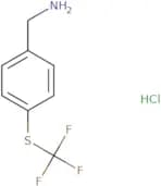 {4-[(Trifluoromethyl)sulfanyl]phenyl}methanae hydrochloride