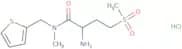 2-Amino-4-methanesulfonyl-N-methyl-N-(thiophen-2-ylmethyl)butanamide hydrochloride