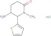 5-Amino-1-methyl-6-(thiophen-2-yl)piperidin-2-one hydrochloride