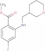 Methyl 4-fluoro-2-[(oxan-3-ylmethyl)amino]benzoate