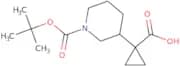 1-{1-[(tert-Butoxy)carbonyl]piperidin-3-yl}cyclopropane-1-carboxylic acid