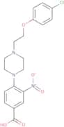 4-{4-[2-(4-Chlorophenoxy)ethyl]piperazin-1-yl}-3-nitrobenzoic acid