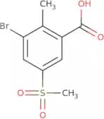 3-Bromo-5-methanesulfonyl-2-methylbenzoic acid