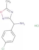 (4-Chlorophenyl)(5-methyl-1,2,4-oxadiazol-3-yl)methanamine hydrochloride