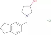 1-(2,3-Dihydro-1H-inden-5-ylmethyl)pyrrolidin-3-ol hydrochloride