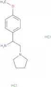 1-(4-Methoxyphenyl)-2-(pyrrolidin-1-yl)ethan-1-amine dihydrochloride