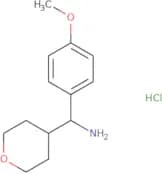 (4-Methoxyphenyl)(oxan-4-yl)methanamine hydrochloride