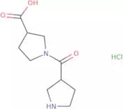 1-(Pyrrolidine-3-carbonyl)pyrrolidine-3-carboxylic acid hydrochloride