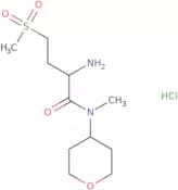 2-Amino-4-methanesulfonyl-N-methyl-N-(oxan-4-yl)butanamide hydrochloride