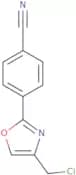 4-[4-(Chloromethyl)-1,3-oxazol-2-yl]benzonitrile