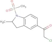 2-Chloro-1-(1-methanesulfonyl-2-methyl-2,3-dihydro-1H-indol-5-yl)ethan-1-one