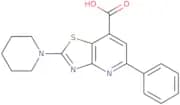 5-Phenyl-2-(piperidin-1-yl)-[1,3]thiazolo[4,5-b]pyridine-7-carboxylic acid
