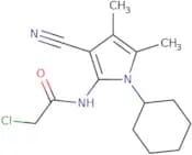 2-Chloro-N-(3-cyano-1-cyclohexyl-4,5-dimethyl-1H-pyrrol-2-yl)acetamide