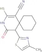 5-(4-Methyl-1,3-thiazol-2-yl)-4-oxo-2-sulfanyl-3-azaspiro[5.5]undec-1-ene-1-carbonitrile