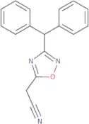 2-[3-(Diphenylmethyl)-1,2,4-oxadiazol-5-yl]acetonitrile